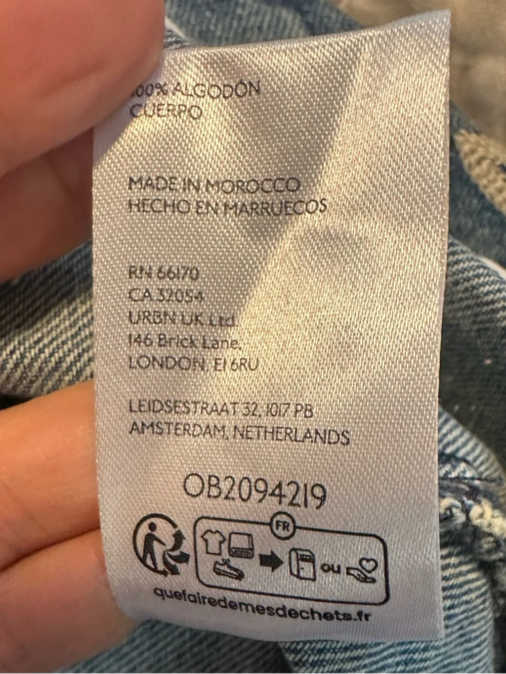 We The Free Madison City Embroidered Denim Jacket Celestial size small - Picture 11 of 12